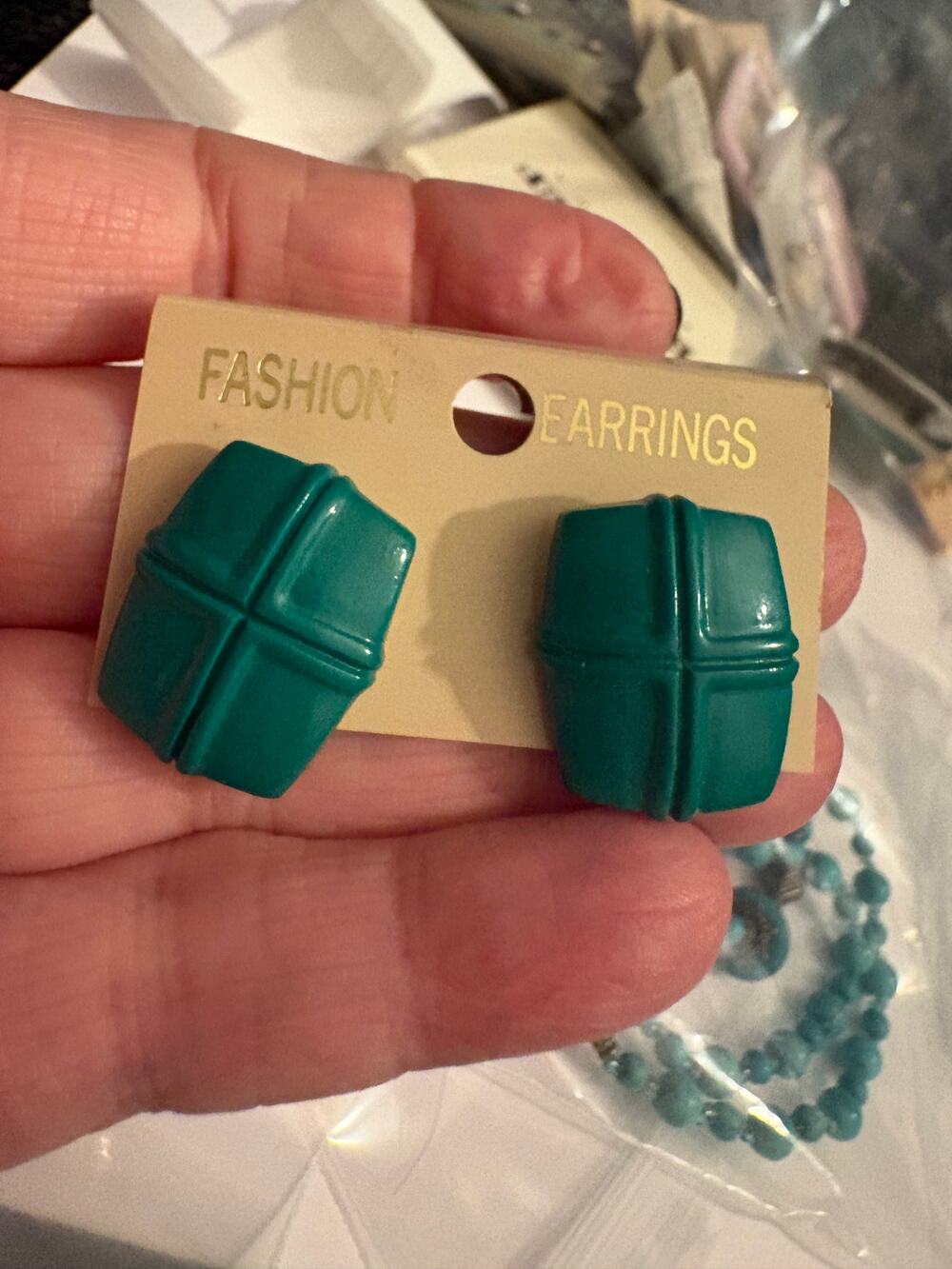 Vintage post earrings circa 1980